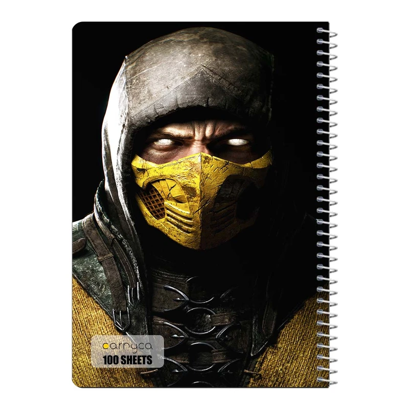 دفتر مشق 100 برگ سیمی کارنیکا طرح مورتال کامبت Mortal Kombat کد 89263