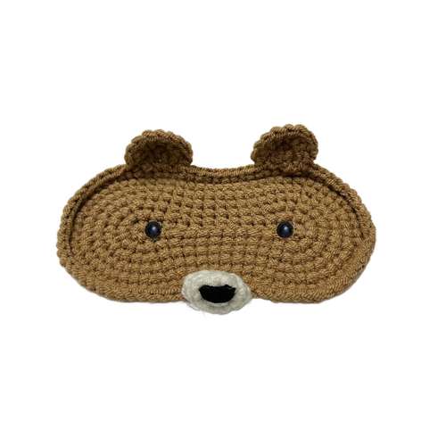 عروسک بافتنی مدل جا عینکی خرس طرح خرس