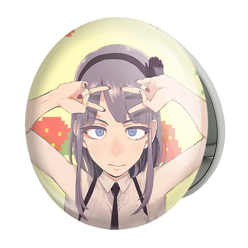 آینه جیبی خندالو طرح شیداره  انیمه داگاشی کاشی Dagashi Kashi مدل تاشو کد 23398 