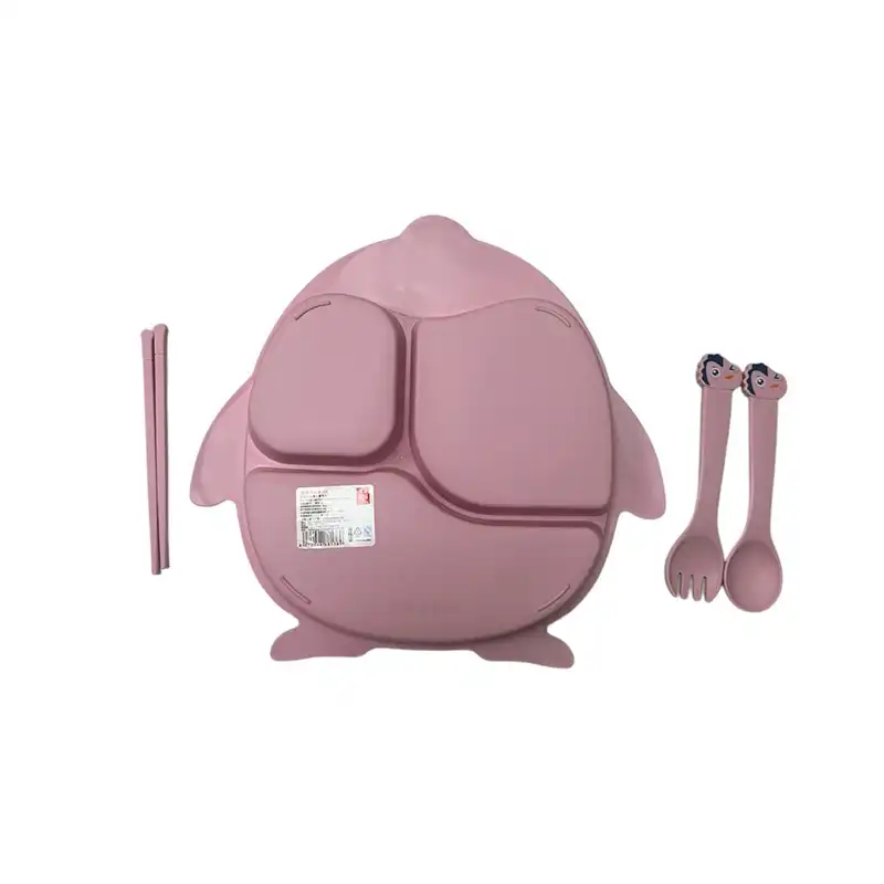 سرویس غذا خوری کودک 4 پارچه مدل پرنده