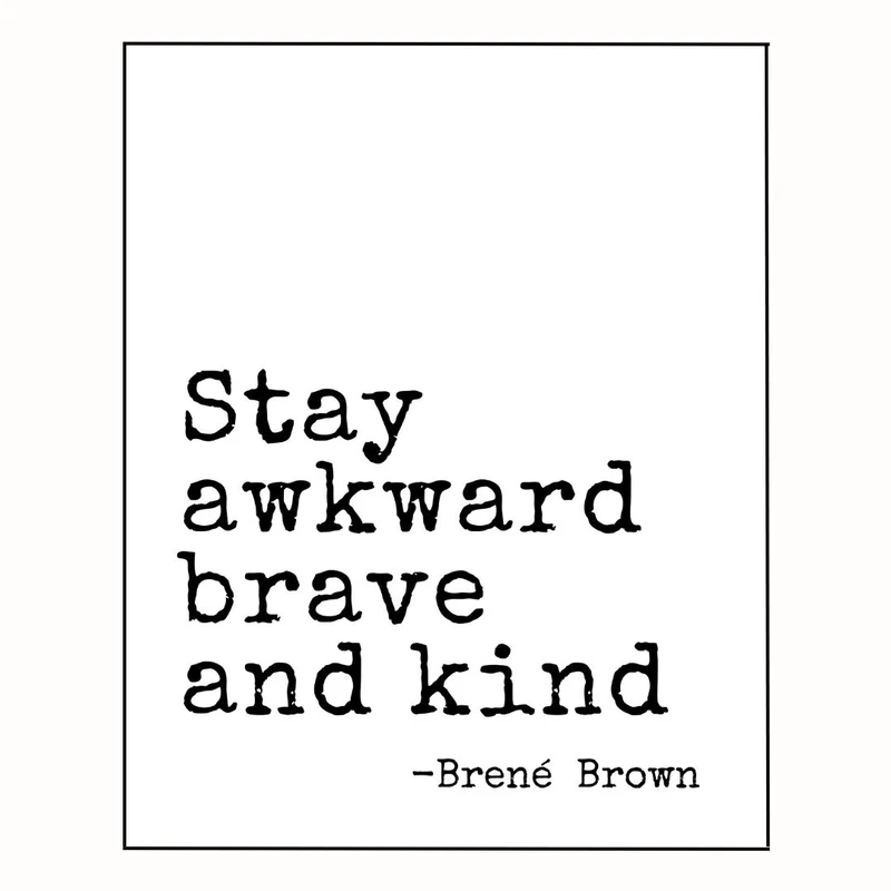 پوستر مدل مستر انگیزشی -شجاع و مهربان باقی بمانید 