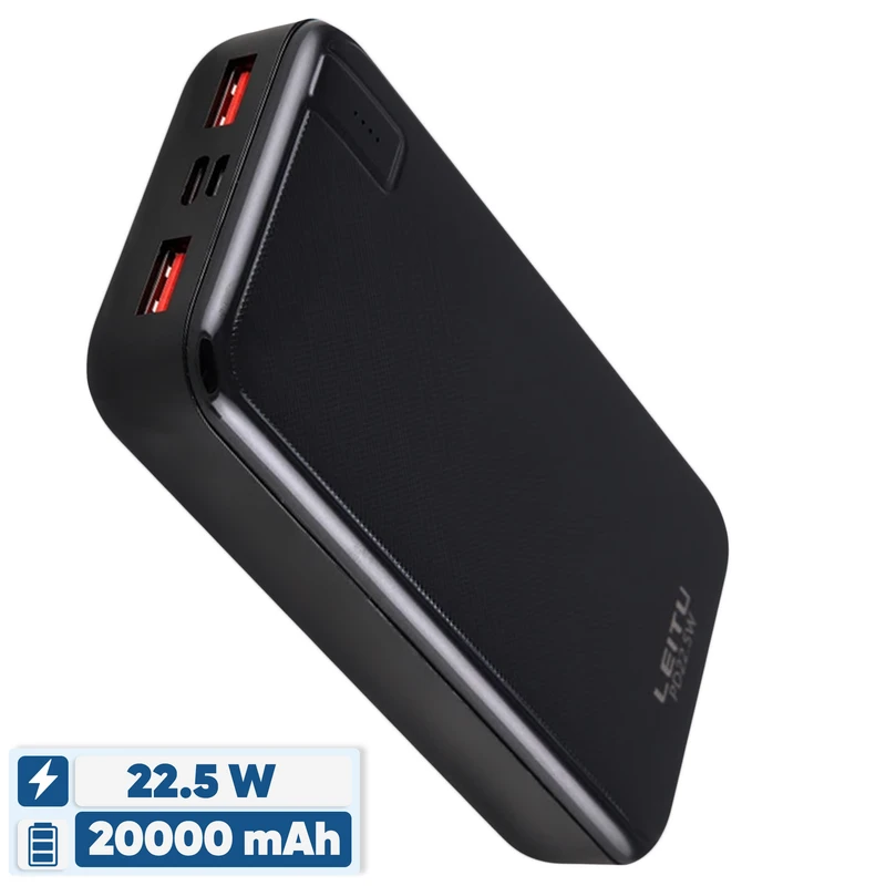 پاوربانک 22.5 وات لیتو مدل LP-42 ظرفیت 20000 میلی‌آمپرساعت 