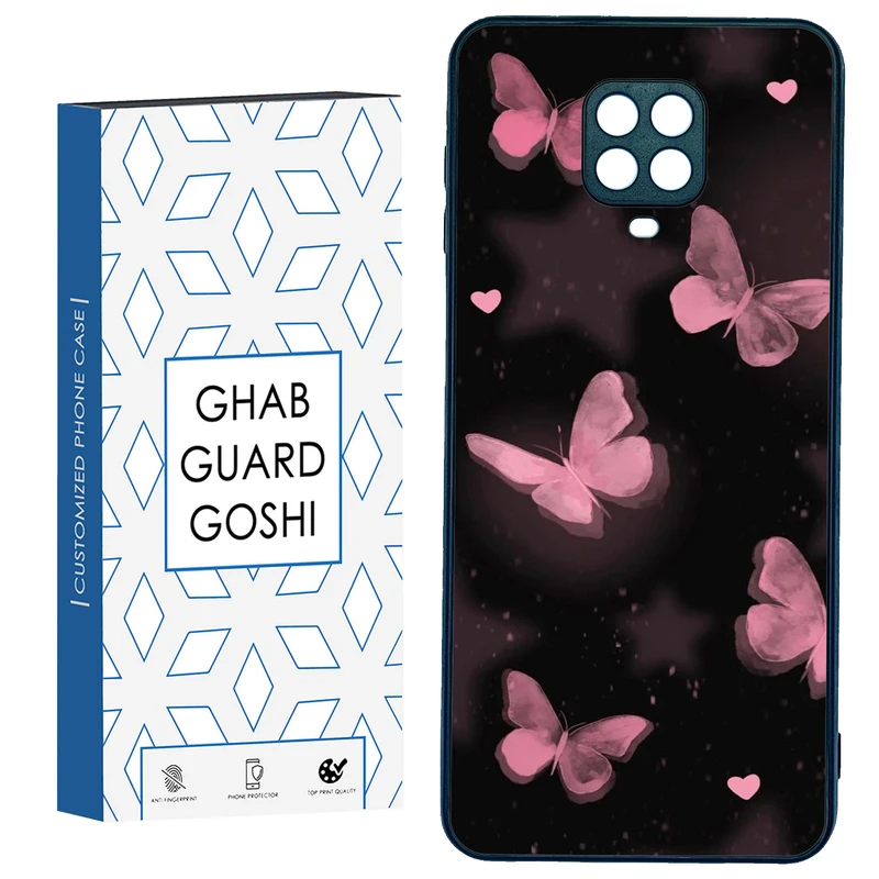کاور قاب گارد گوشی طرح پروانه کد TPU-182 مناسب برای گوشی موبایل شیائومی Redmi Note 9 pro / Note 9s