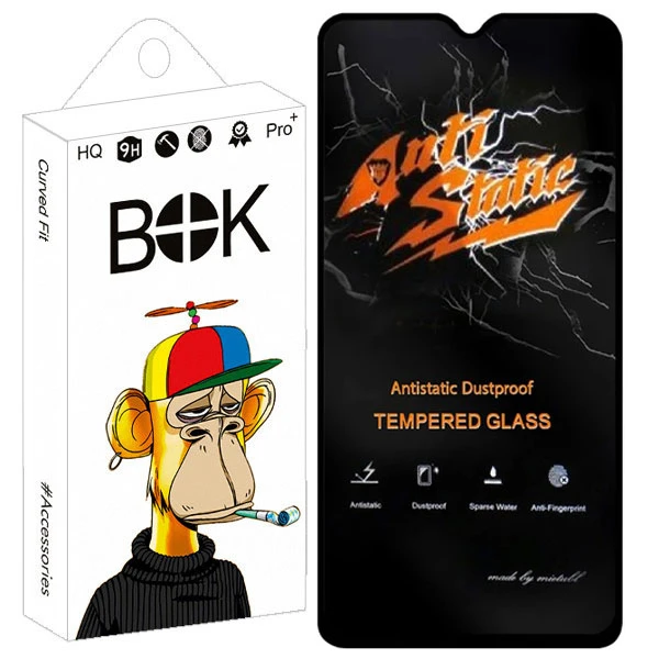 محافظ صفحه نمایش بوک مدل CARBON ANTISTATIC مناسب برای گوشی موبایل شیائومی REDMI NOTE 8