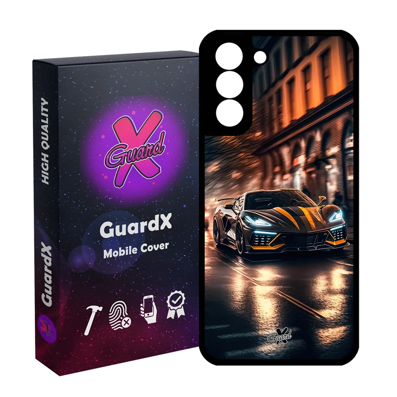 کاور گارد ایکس طرح ماشین مدل Glass10624 مناسب برای گوشی موبایل سامسونگ Galaxy S21 FE