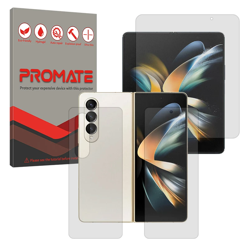 محافظ صفحه نمایش مات پرومیت مدل Resistant مناسب برای گوشی موبایل سامسونگ Galaxy Z Fold 4 به همراه محافظ پشت گوشی