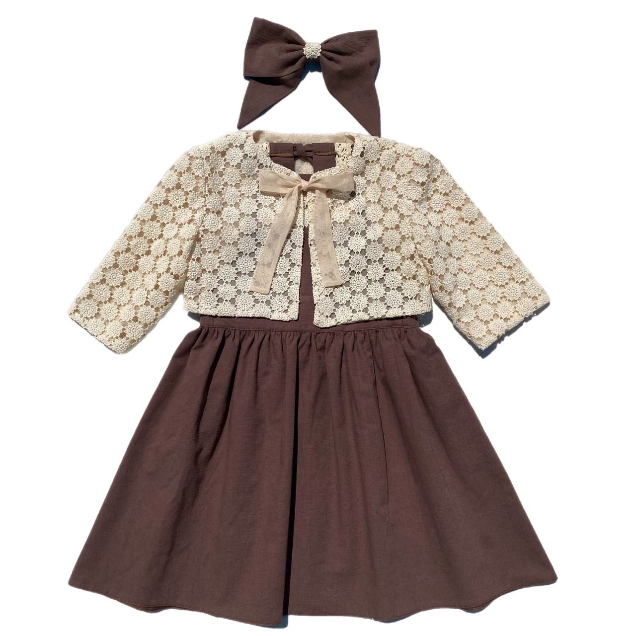 ست 3 تکه لباس دخترانه ژاکید مدل مارینا - - 1