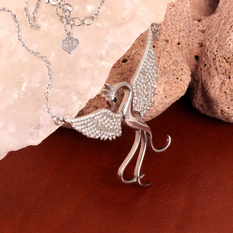 گردنبند نقره زنانه مدل AMT_M025