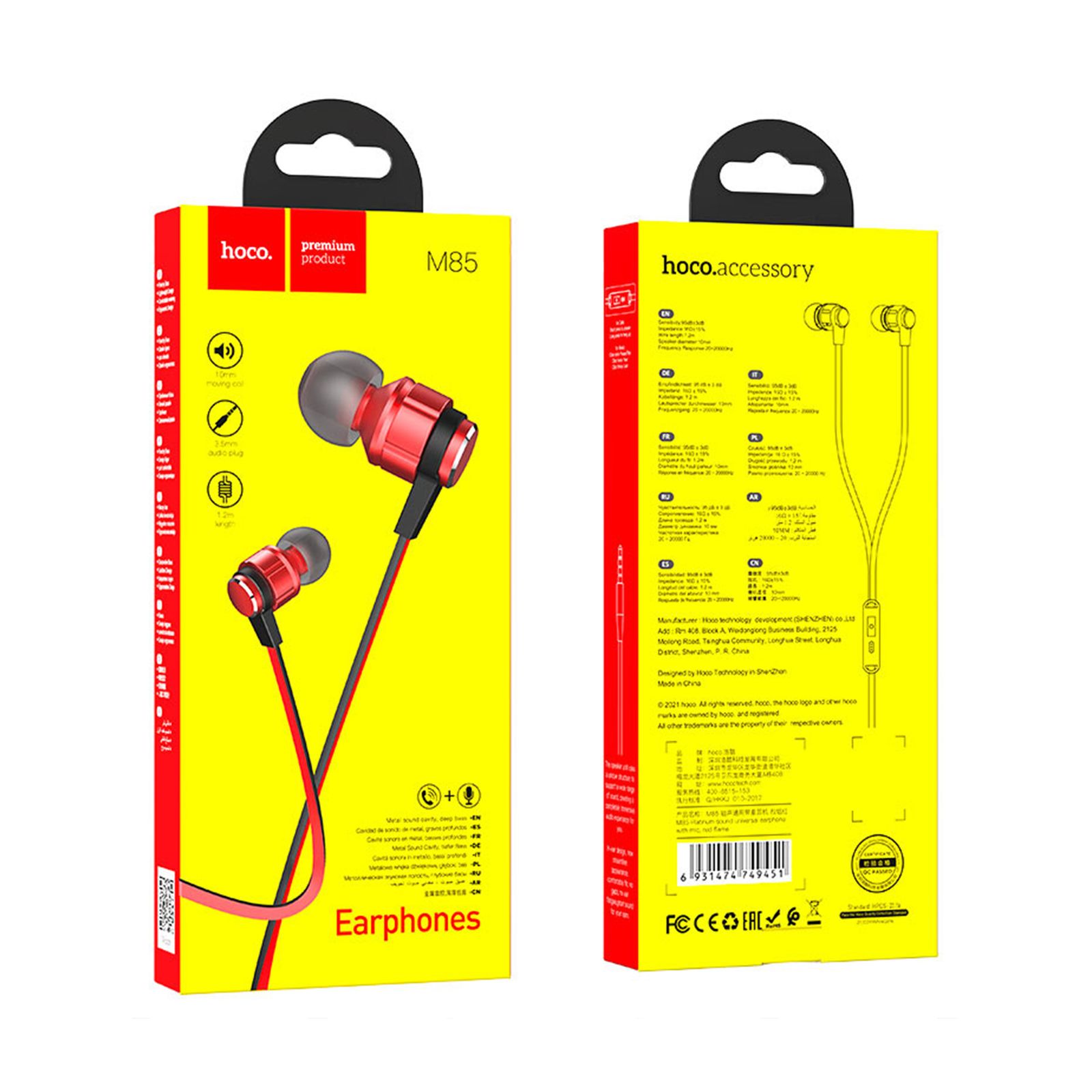 هندزفری هوکو مدل M85 -  - 4