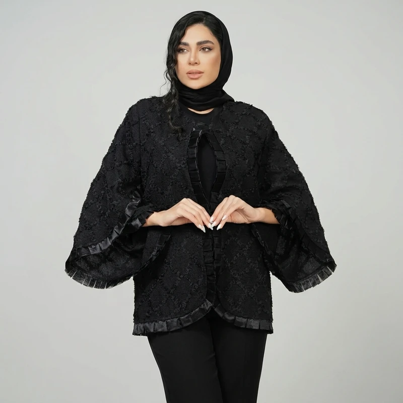 مانتو کتی زنانه مدل پفکی نیلان