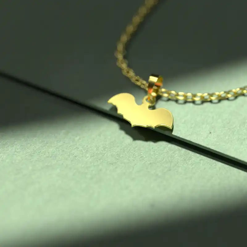 گردنبند طلا 18 عیار زنانه مدوپد مدل خفاش کد A3-1-1170