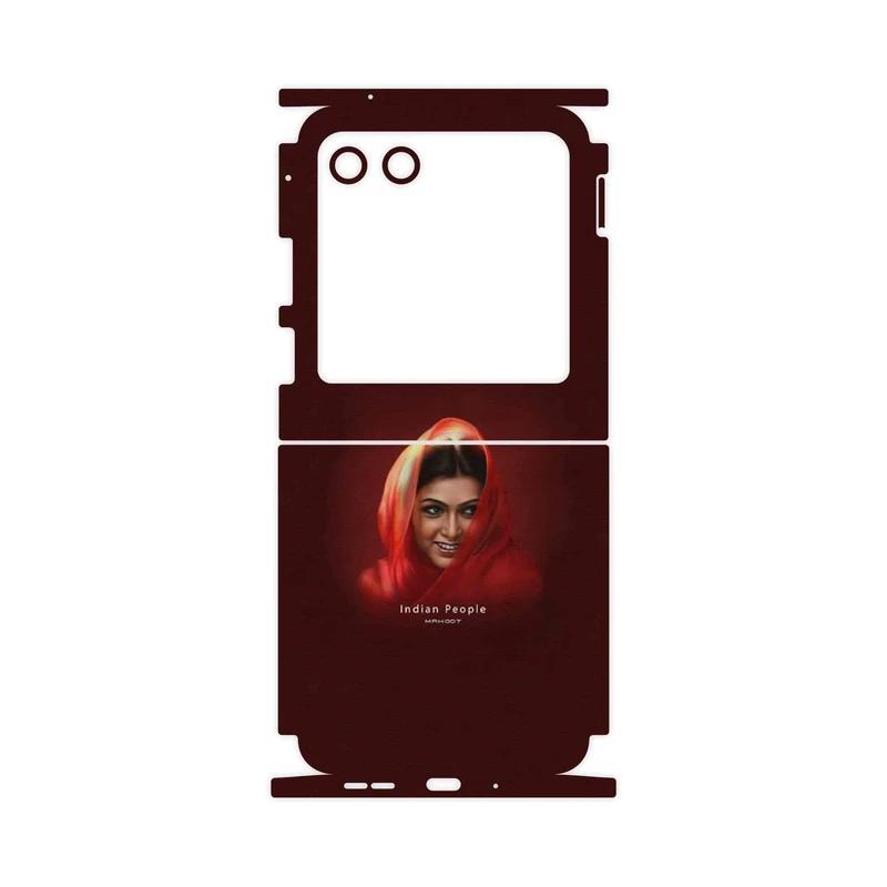 برچسب پوششی ماهوت مدل Portrait of an Indian Woman-FullSkin مناسب برای گوشی موبایل موتورولا Razr 40 Ultra