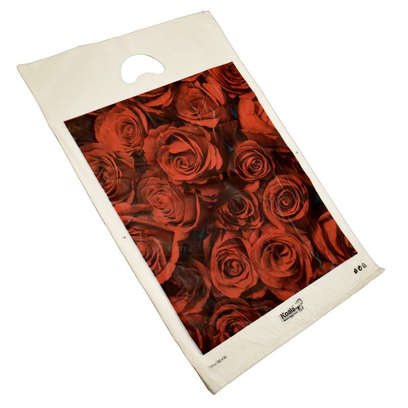 کیسه خرید کوالا مدل RedRoses3045 بسته 100 عددی