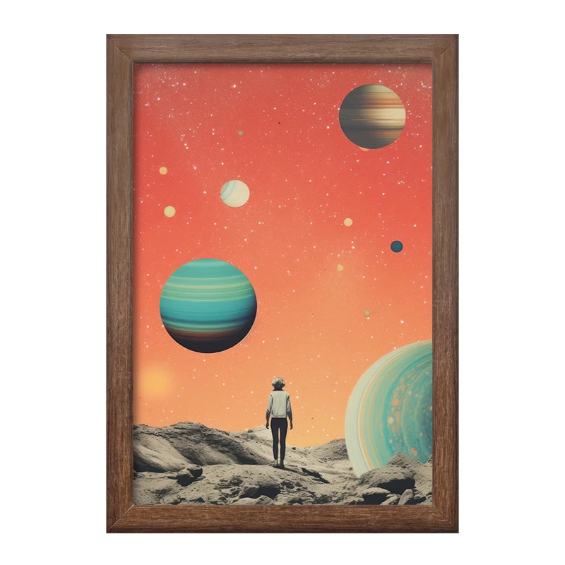 تابلو خندالو طرح کهکشان کد F3212