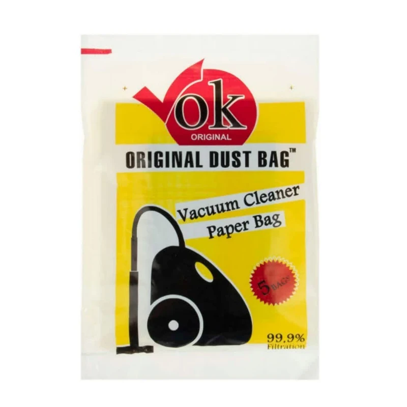 کیسه جاروبرقی پاکشوما مدل PVC-25502 میکرو فیلتر 5 لایه هپا مناسب برای جاروبرقی پاکشوما بسته 4 عددی