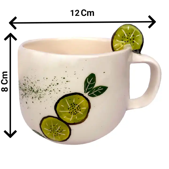 ماگ سرامیکی مدل ابمیوه طرح کیوی کد 7