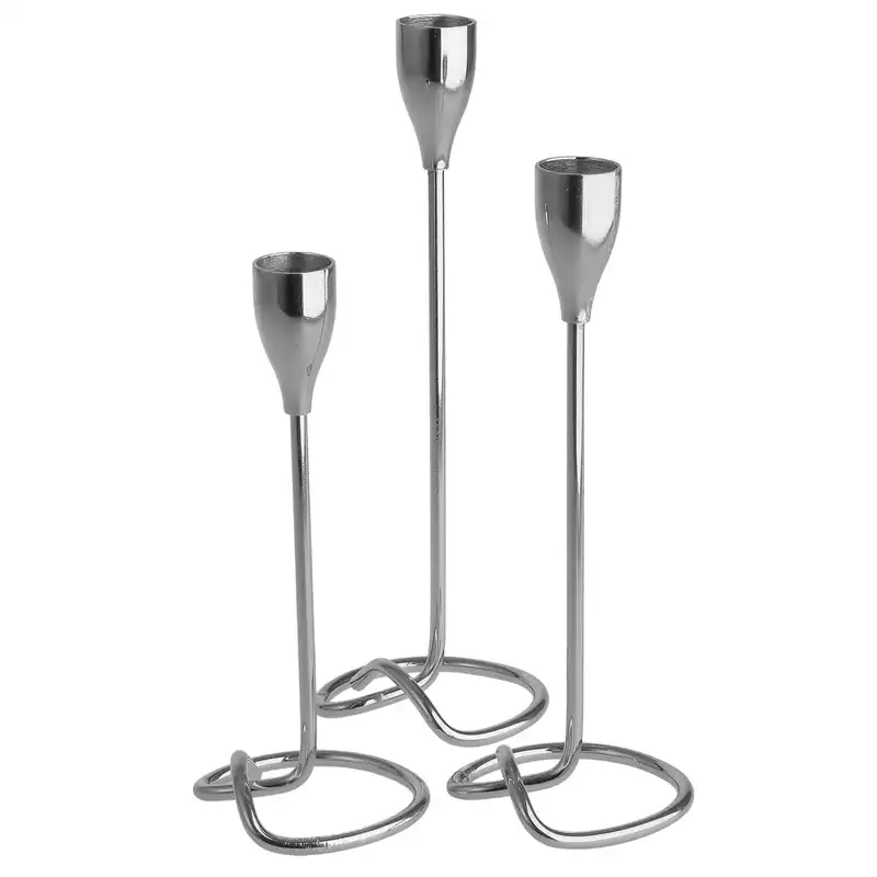 جاشمعی مدل DE-NZ191 طرح مارپیچ ساده مجموعه 3 عددی