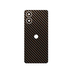 MAHOOT Glossy-Brown-Fiber Cover Sticker for Motorola Moto G04
