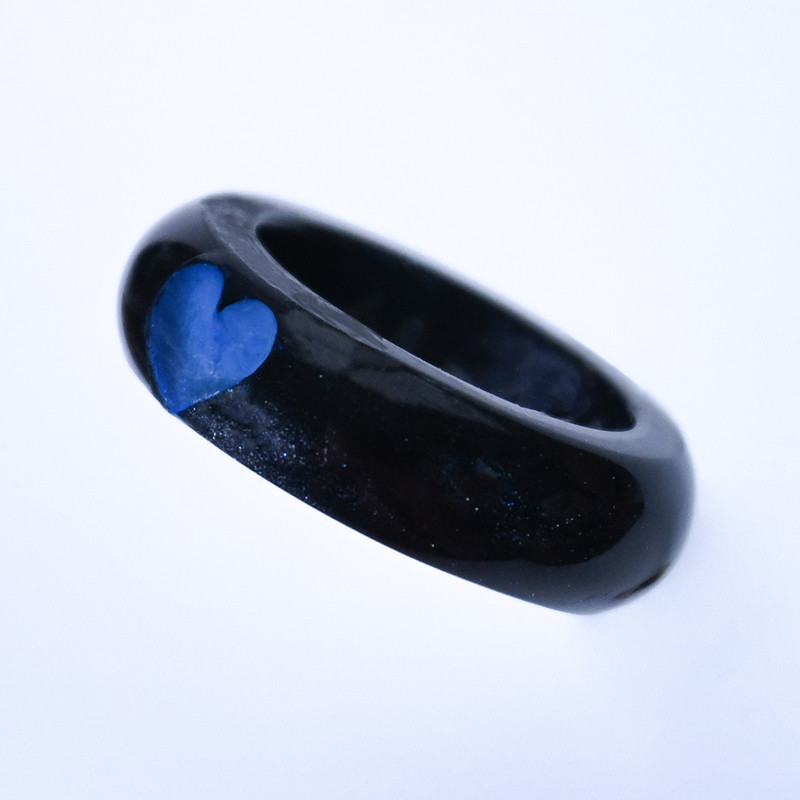 انگشتر مدل قلب شبتاب کد prh_1008