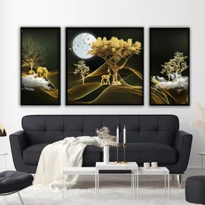 تابلو آتریسا طرح مدرن مدل AT00516 مجموعه 3 عددی