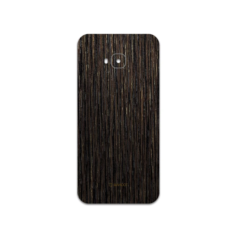 برچسب پوششی ماهوت مدل Dark-Gold-Stripes-Wood مناسب برای گوشی موبایل ایسوس Zenfone 4 Selfie Pro