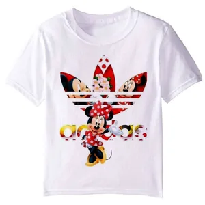 تی شرت آستین کوتاه دخترانه مدل میکی موس D19 A