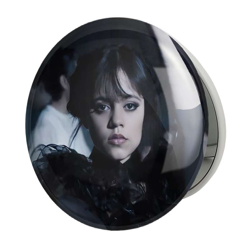 آینه جیبی خندالو طرح ونزدی Wednesday مدل تاشو کد 22048