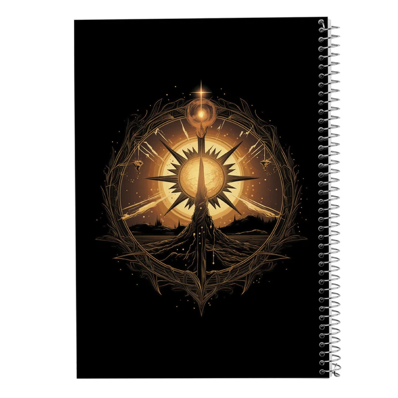 دفتر شطرنجی 50 برگ مدوپد مدل  ارباب حلقه ها The Lord of the Rings کد DF3102