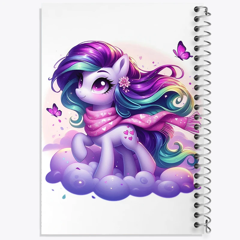 دفتر لیست خرید 50 برگ خندالو طرح اسب تک شاخ کیوت کد F5354