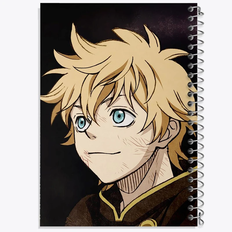 دفتر مشق 100 برگ خندالو طرح لاک ولیتا انیمه بلک کلاور Black Clover کد 11733