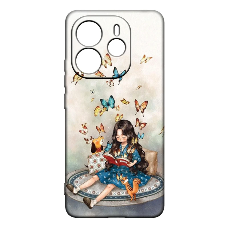 کاور طرح دخترانه کد 46 مناسب برای گوشی موبایل شیائومی Redmi Note 14 4G