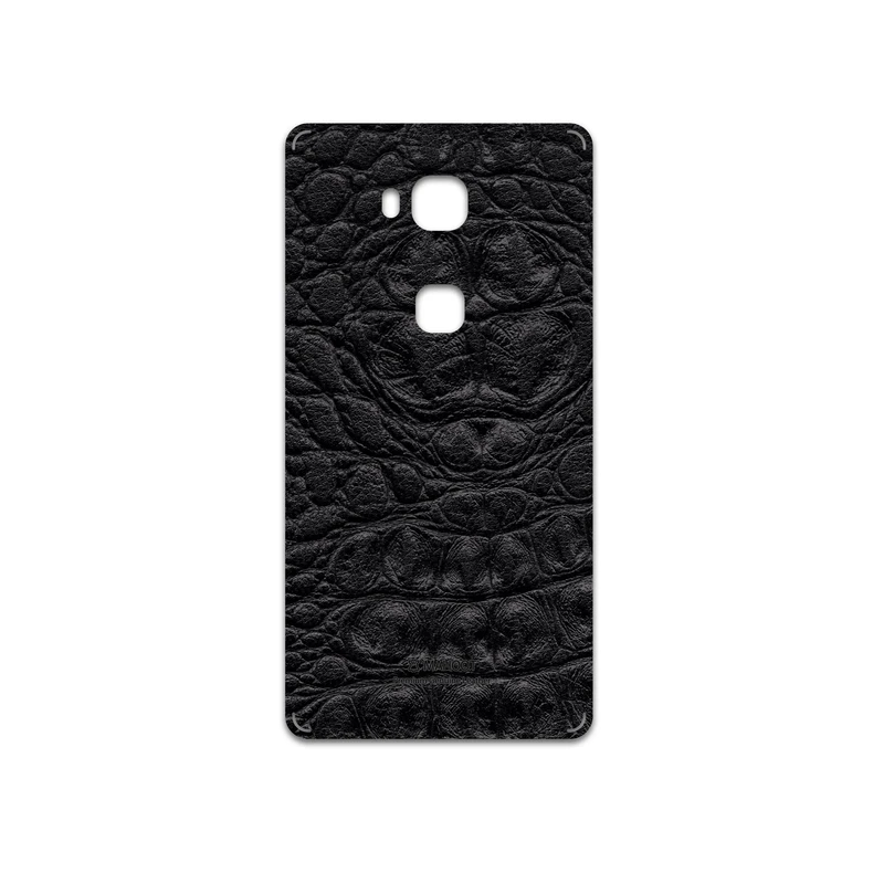 برچسب پوششی ماهوت مدل Black-Crocodile-Leather مناسب برای گوشی موبایل آنر 5X