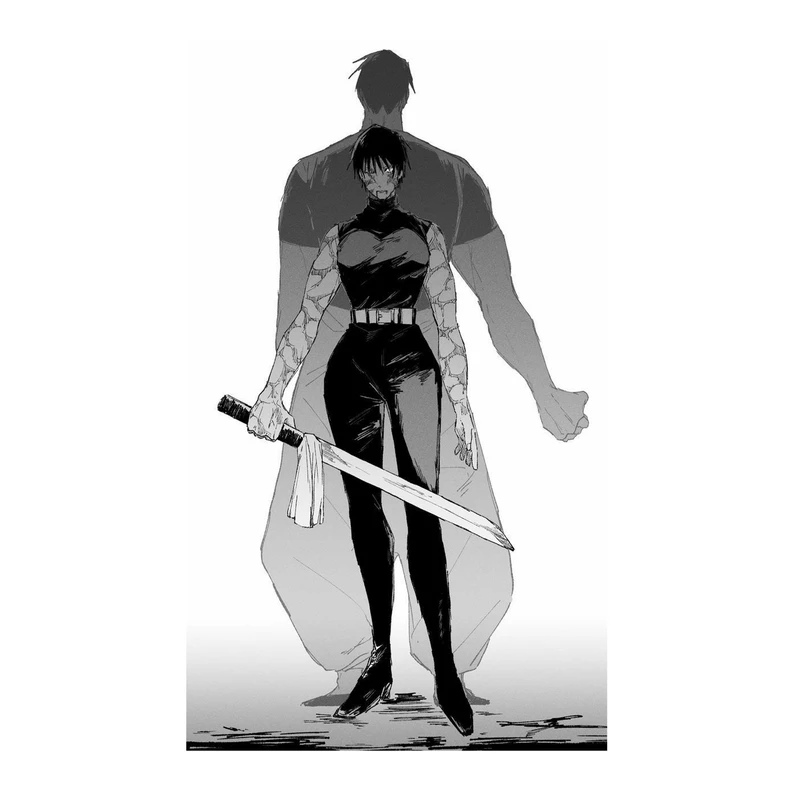 استیکر لپ تاپ و موبایل مدل انیمه طرح جوجوتسو کایسن توجی فوشیگورو Jujutsu Kaisen Toji Fushiguro کد 423