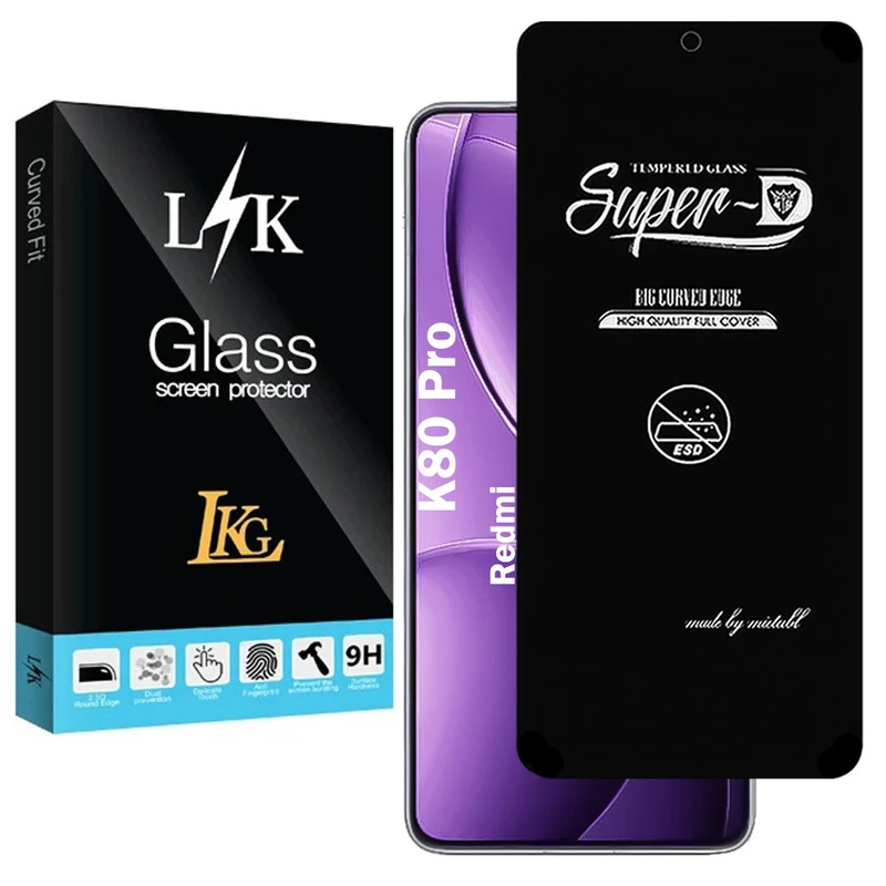 محافظ صفحه نمایش شیشه ای ال کا جی مدل SupD-Lk مناسب برای گوشی موبایل شیائومی Redmi K80 Pro