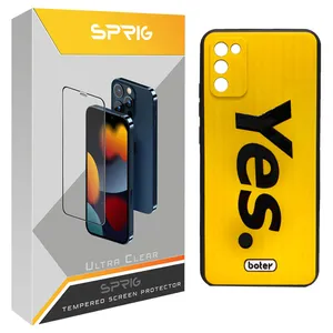 کاور اسپریگ طرح Yes مدل SPCVR مناسب برای گوشی موبایل سامسونگ Galaxy A02s