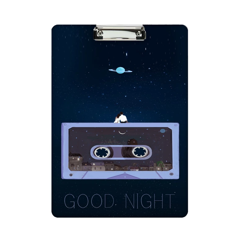 تخته شاسی طرح good night کد 1598 سایز A4