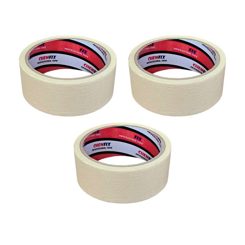 نوار چسب کاغذی چمفیکس مدل 12Y عرض 4 سانتی متر بسته 3 عددی نوار چسب کاغذی چمفیکس مدل 12Y عرض 4 سانتی متر بسته 3 عددی