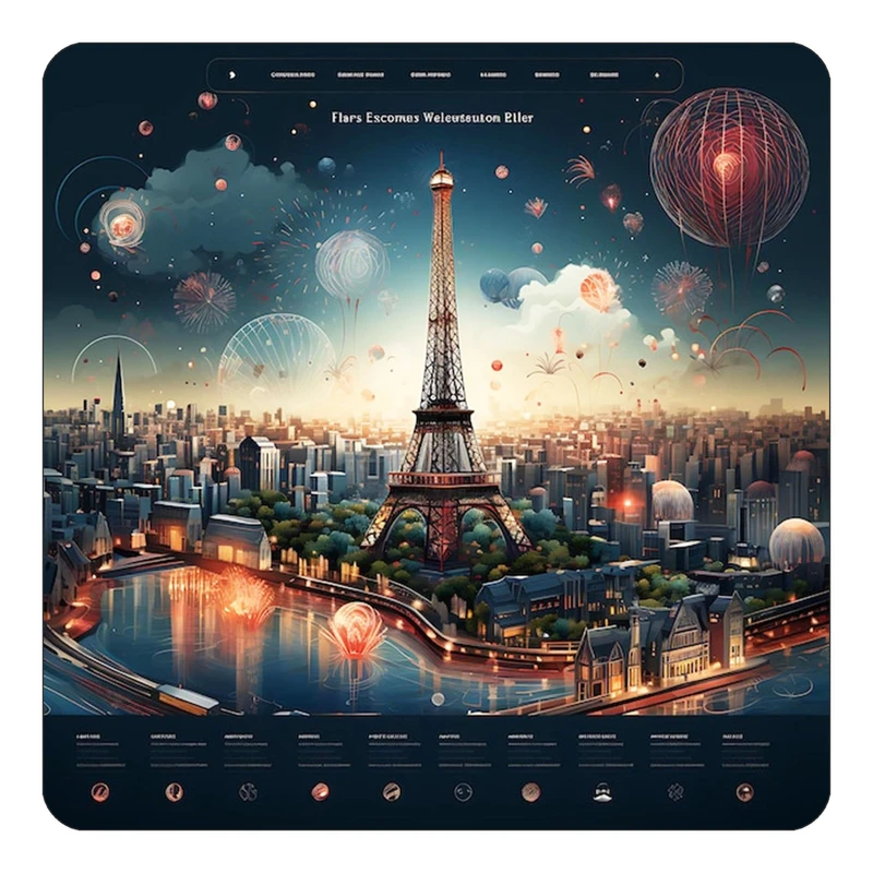 مگنت کاکتی طرح پاریس Paris مدل mp59983