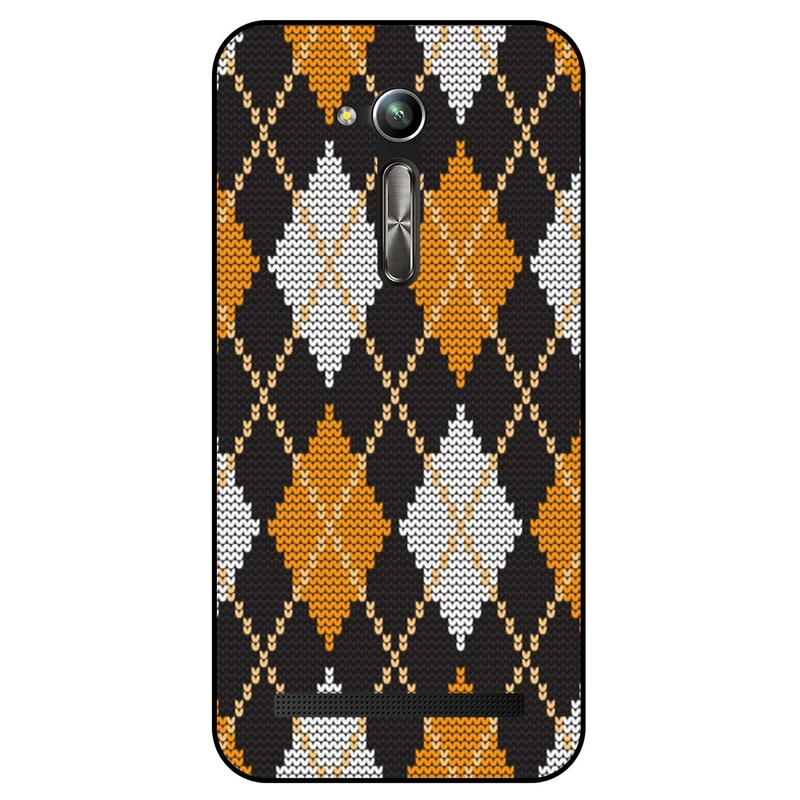 کاور مگافون طرح بافت مدل 8104 مناسب برای گوشی موبایل ایسوس Zenfone Go / ZB452KG