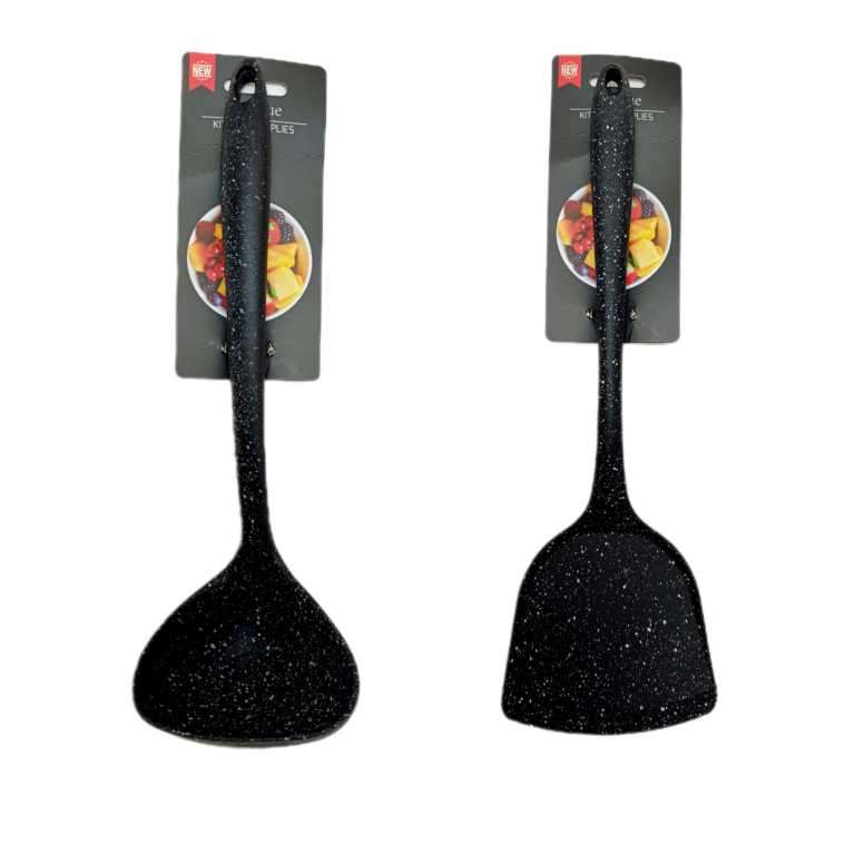 سرویس کفگیر و ملاقه 2 پارچه مدل سییلیکون کهکشانی کد U002