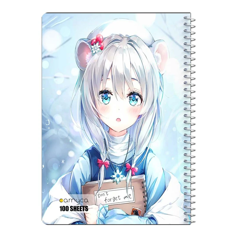 دفتر مشق 100 برگ سیمی کارنیکا طرح دخترانه کیوت Girly Cute کد 59673