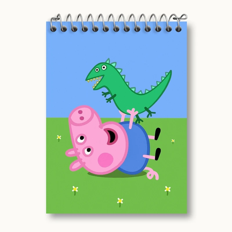 دفتر یادداشت 50 برگ خندالو مدل جورج انیمیشن پپا پیگ Peppa pig کد 22072