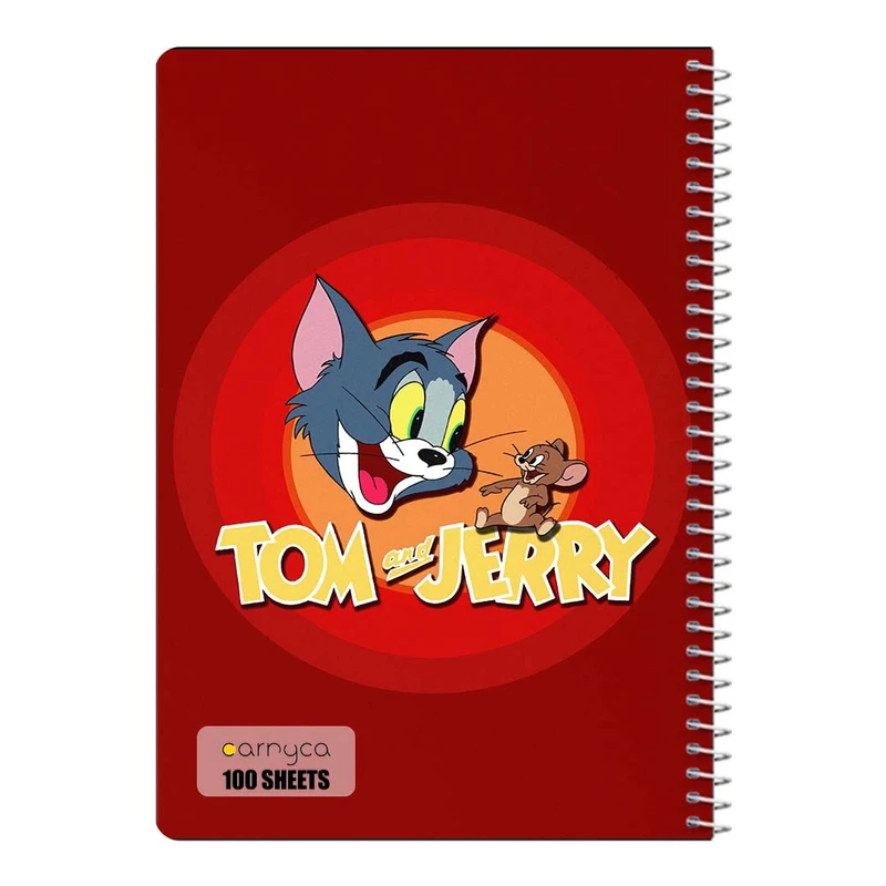 دفتر مشق 100 برگ سیمی کارنیکا طرح تام و جری tom & jerry کد 37435