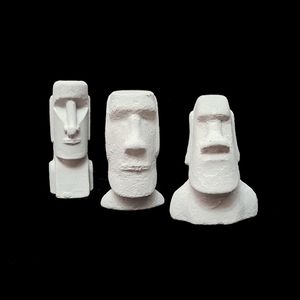 مجسمه سنگی مدل ایستر کاکاسنگی مجموعه 3 عددی