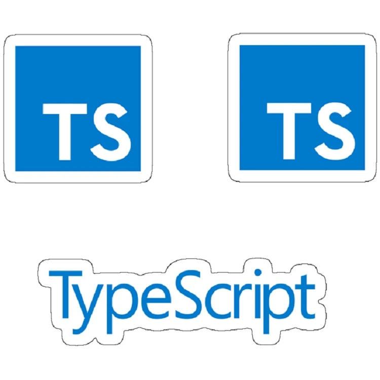 استیکر لپ تاپ مدل typescript set