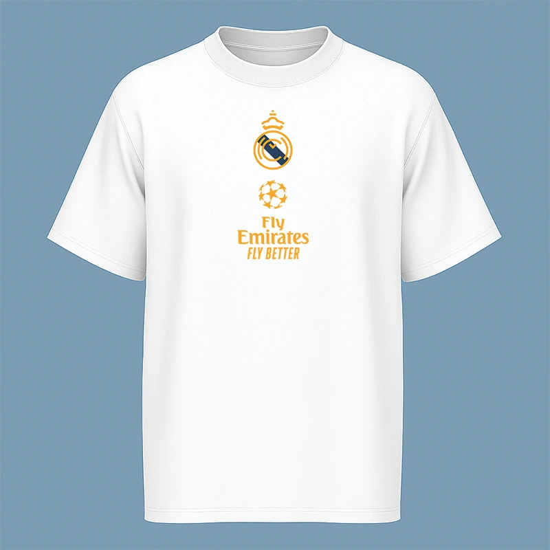 تی‌شرت آستین کوتاه مردانه مدل کیت رئال مادرید V21 