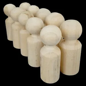 عروسک چوبی خام مدل خانواده من کد WDR03 مجموعه 10 عددی