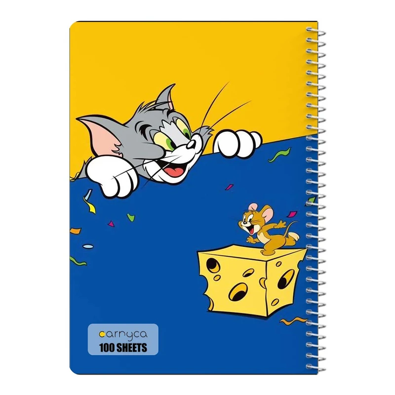 دفتر مشق 100 برگ سیمی کارنیکا طرح تام و جری tom & jerry کد 49964