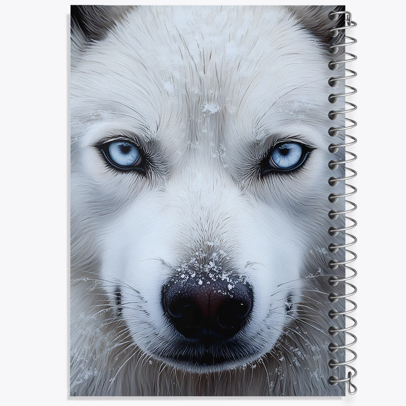 دفتر مشق 100 برگ خندالو طرح سگ هاسکی کد F5318