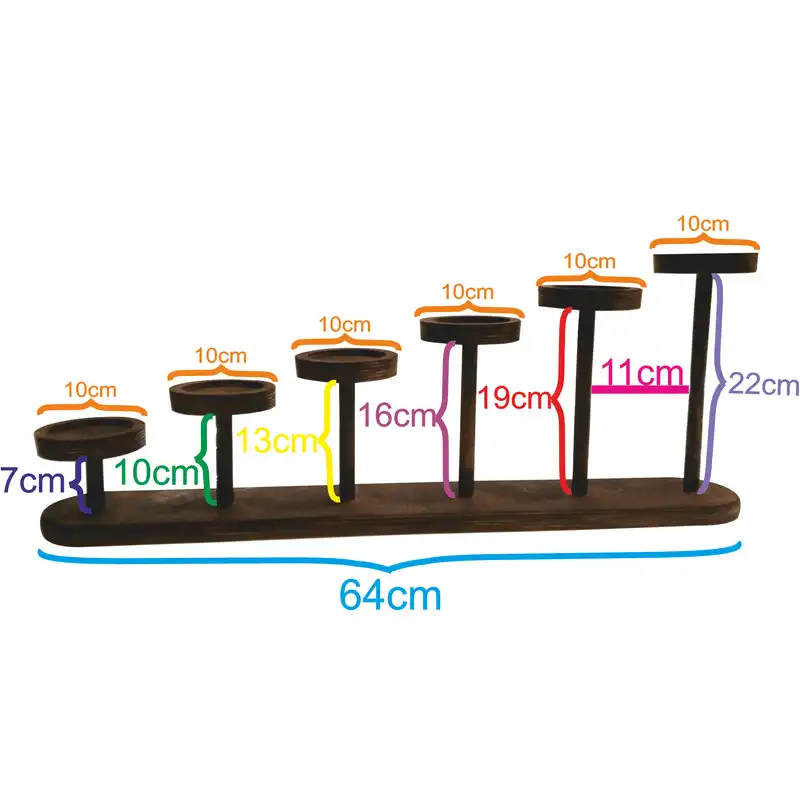 استند گلدان چوبی مدل کارون کد 006